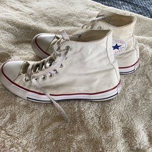 Converse White High Tops